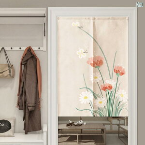 のれん アニメ風 かわいい ドアカーテン 突っ張り棒対応 布製 間仕切り 目隠し 穴あけ不要 リビング 玄関 トイレ バスルーム 子供部屋(x2)