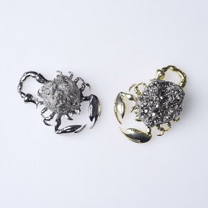 置物 天然水晶 クリスタル 黄鉄鉱 パイライト サソリ スコーピオン 彫刻 動物モチーフ オブジェ フィギュア インテリア 装飾品 モダン シンプル 玄関 リビング 工芸品