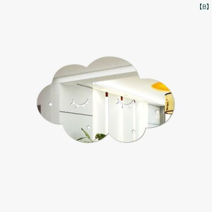 鏡 キッズ 子供用 雲形 木製 かわいい おしゃれ 北欧風 壁掛けミラー ウォールデコレーション 子供部屋 インテリア雑貨 ナチュラル リビング