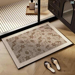 バスマット 珪藻土 吸水速乾 滑り止め お手入れ簡単 防汚 水洗い 家庭用 浴室 玄関 洗面所 トイレ 植物 花柄 長方形 楕円形 モダン 足元マット