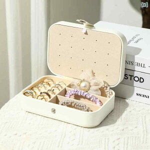 ジュエリーボックス 携帯用 持ち運び 二層式 レザー製 大容量 アクセサリーケース ネックレス ピアス 指輪 リング イヤリング 収納 家庭用 旅行用 コンパクト