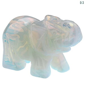 置物 象 彫刻 立体 天然石 パワーストーン タイガーアイ ピンク水晶 ローズクォーツ グリーンアベンチュリン ホワイトクォーツ オパール アメジスト 6.67cm ミニサイズ 卓上 デスク インテリ