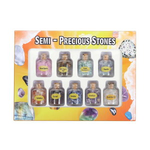 パワーストーン 開運 お守り ガラスボトル入り カラフル 天然石さざれ エネルギークリスタル 複数種類 ウィッシュボトル 高級感 インテリア 置物 ギフト セット