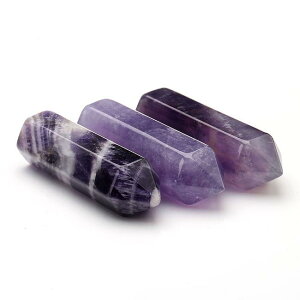 天然石 置物 アメジスト なめらか 研磨済み 穴なし シングルポイント 六角柱 ミニチュア インテリア オブジェ デスク飾り ヒーリング パワーストーン 浄化 風水 紫色 紫水晶