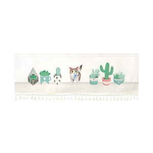 カフェカーテン マジックテープ かわいい キャラクター 格子柄 布製 間仕切り 目隠し キッチン 寝室 リビング ダイニング 出窓 本棚 収納棚 玄関 店舗 おしゃれ ショートカーテン(x2)