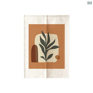 のれん 突っ張り棒対応 間仕切り 目隠し キッチン 寝室 リビング 玄関 家庭用 油煙対策 冷暖房効果アップ 布製 ポリエステル綿混 和風モダン おしゃれ 花柄 カフェカーテン ロング丈 ショー