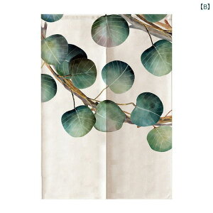 のれん 北欧風 間仕切りカーテン 穴あけ不要 目隠し 布製 寝室 キッチン トイレ 風水 和風 シンプルモダン ポリエステル 綿混 ショート丈(x2)