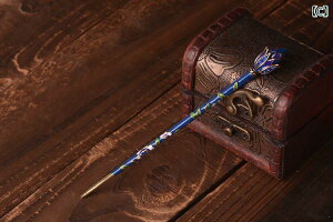 ヘアアクセサリー レディース 景泰藍 七宝 かんざし 簪 中国 宮廷風 まとめ髪 アップヘア 和風 レトロ アンティーク 合金製 電気メッキ加工 蓮モチーフ 髪飾り 着物 浴衣 和装 パーティー 結