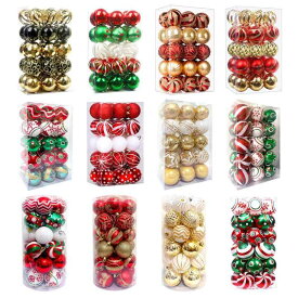 クリスマス オーナメント 6cm 30個 電気メッキ プラスチック製 彩色 丸型ボール セット ツリー飾り付け デコレーション 部屋飾り 店舗装飾 パーティー イベント 華やか 光沢感 プレゼント ギフト