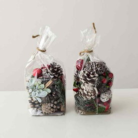 松ぼっくり 天然 ドライフラワー クリスマス DIY手作りキット 赤い実 グリーン ゴールド シルバー カントリー風 デコレーション素材 撮影小物 オーナメント