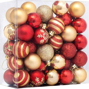 �N���X�}�X�I�[�i�����g ��`�� �d�C���b�L �{�[�� 4cm �v���X�`�b�N�� ���� �S�[���h���b�h �C���e���A �������� �݂艺�� ����t�� �f�R���[�V���� �C�x���g �p�[�e�B�[ �f�B�X�v���C