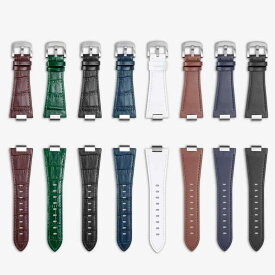 時計ベルト 本革 レザー ウォッチストラップ 12mm 凸型 クイックリリース 簡単着脱 スムース 竹節模様 ブラック ブラウン グリーン ホワイト ロイヤルブルー ビジネス カジュアル 普段使い 上品 シンプル