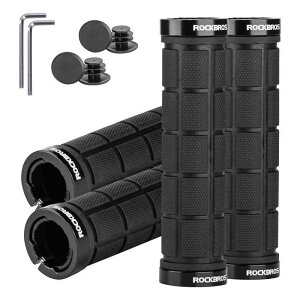 ROCKBROS ���]�� �O���b�v 2�Z�b�g �n���h���O���b�v ����~�߃S���� �_�u�����b�N�t�� ���a22.2mm �o�C�N�O���b�v �Ռ��z�� ����₷�� �y�� ���K ���t���ȒP �Z�p�����`�t�� �N���X�o�C�N