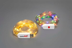 LuminAID(���~���G�C�h) ADD-ON �X�g�����O���C�g�A100����LED�����A����10m�̃X�g�����O���C�g 2�{�Z�b�g�A�E�H�[���z���C�g�ƃ}���`�J���[��2��ށA7��ނ̓_�����[�h- �o�R�A�A�E�g�h�A�A�L��