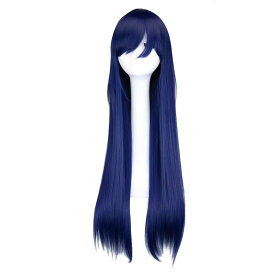 ウィッグ ロング ストレート フルウィッグ コスプレ かつら キャラクター 80cm 耐熱 アニメ ネット付き カラフル 男女兼用 イベント 仮装 ハロウィン