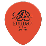 【ギターピックといえばこのダンロップ・ブランドです♪♪】 JIM DUNLOP(ジムダンロップ)「Tortex Tear Drop.60(ORG)×12枚セット」トーテックス/ティアドロップ/ギターピック/413R60