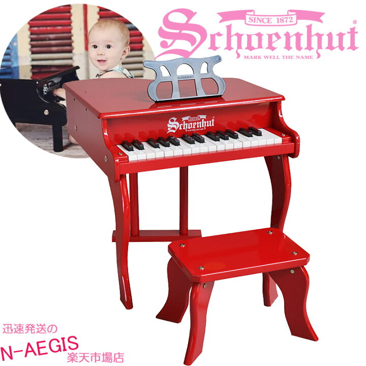 テレビで話題 Schoenhut シェーンハット 189P 18-Key Pink Mini Grand Piano qdtek.vn