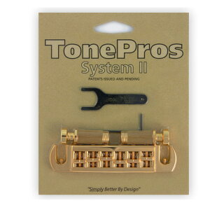 TonePros �u���b�W AVT2G-G �S�[���h TonePros Wraparound Set w/SS1 Locking Studs for Gibson�ysmtb-KD�z