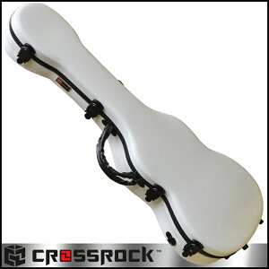 バリトンウクレレケース CROSSROCK CRF1000BU WT Baritone Ukulele White☆クロスロック ホワイト
