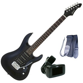 アリア エレキギター AriaProII MAC-STD MBK＋チューナー＋ギターストラップ＋教則DVD