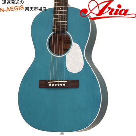 パーラーギター アコースティックギター ミディアムスケール ミニギター サテンコバルトブルー ARIA Aria-131M UP STCB Urban Player Stained Cobalt Blue, Open Pore