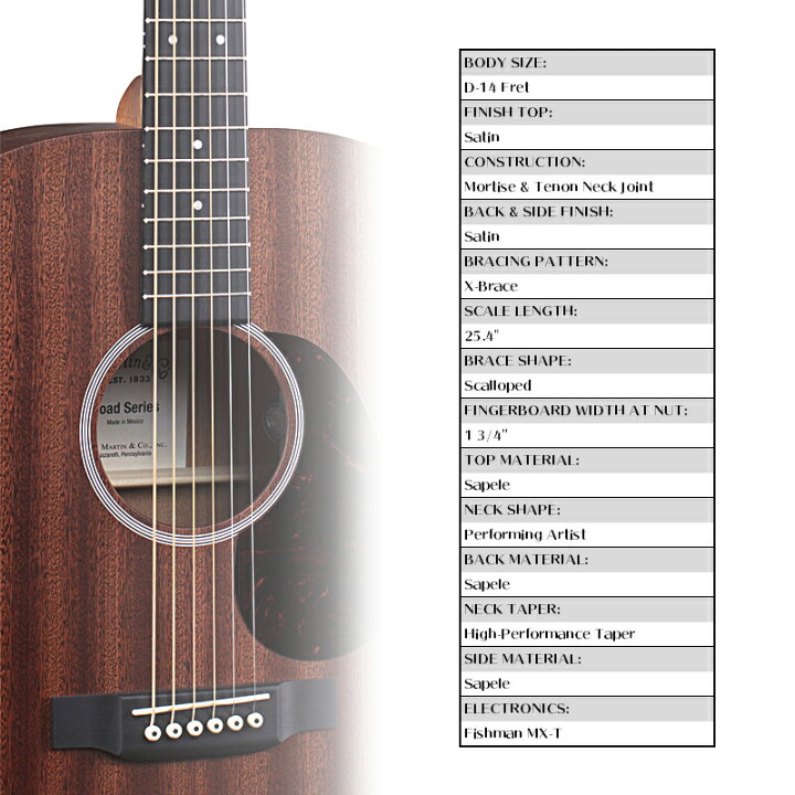 楽天市場】【安心の正規輸入品】MARTIN D-10E-01 Fishman ピックアップ 