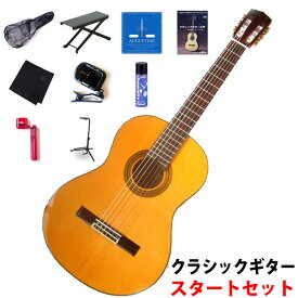 【充実10点セット！】ARIA/アリア A-20 クラシックギター セダートップ単板を使用！クラシックギター初心者セット　【P2】