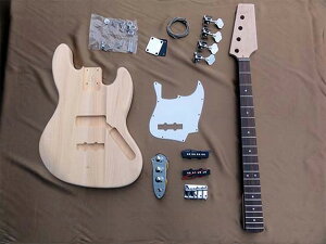 【自由工作にも最適!】HOSCO ER-KIT-JB ジャズベースタイプ エレキベース組立キット/作成キット【P2】