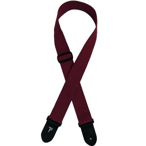 Perri's y[Y M^[Xgbv Rbgn CWS20-1687 2inch BURGUNDY COTTON W LEATHER ENDS