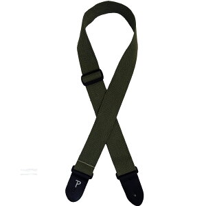 Perri's �y���[�Y �M�^�[�X�g���b�v �R�b�g�����n CWS20-1688 2inch OLIVE COTTON W LEATHER ENDS 202512ss