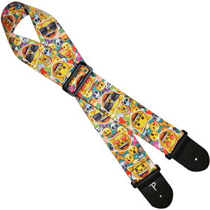 Perri's/�y���[�Y �M�^�[�X�g���b�v �G�����V���[�Y �X�J�����F�B �u���b�N LPCPE-8219 EMOJI SKULLS &FRIENDS ON BK 202512ss