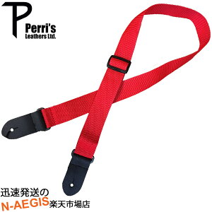 Perri's/�y���[�Y �E�N�����X�g���b�v NWS15-1974 1.5 POLY UKE STRAP RED UKULELE STRAP�yP2�z �G���h�s���^�C�vUK 202512ss