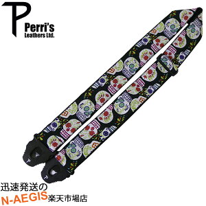 Perri's/y[Y bN@\tM^[Xgbv TWSPL-7055 WK[hD 2" FANCY SKULLS JACQUARD W/ PERRI'S LOCK ENDSyP2z