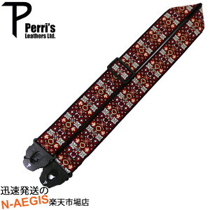 Perri's/ペリーズ ロック機能付きギターストラップ TWSPL-7057 ジャガード織り 2" X'S AND O'S JACQUARD W/PERRI'S LOCK ENDS【P2】