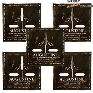 y5Setzo I[KX` NVbNM^[ ubN 5Pi [eV AUGUSTINE BLACK 5th LOW TENSION×5Zbg
