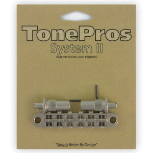 トーンプロズ エレキギター用ブリッジ サテンニッケル TonePros Metric Tuneomatic large posts, notched saddles T3BT-SN