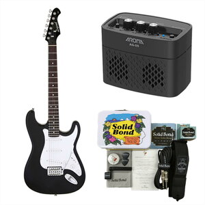 y10܂Ń|CgUPzyR Zbg{AvtzLegend GLM^[ LST-Z BKBK + Ken Yokoyama Electric Guitar Starter Set + AROMA Amp AG-05BLK