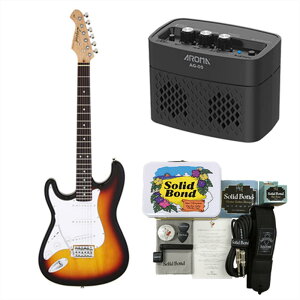yR Zbg{AvtzLegend GLM^[ p LST-Z LH 3TS + Ken Yokoyama Electric Guitar Starter Set + AROMA Amp AG-05BLK