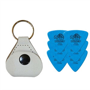 �y�s�b�N�P�[�X�{�s�b�N6���Z�b�g�zPerri's �s�b�N�P�[�X WHITE PICKKEY-6676 + Jim Dunlop Tortex 431B 1.0mm 6��