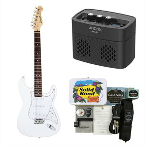 yR Zbg{AvtzLegend GLM^[ LST-Z WH + Ken Yokoyama Electric Guitar Starter Set + AROMA Amp AG-05BLK