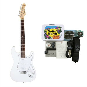 【横山健 小物セット付】Legend エレキギター ストラトタイプ LST-Z WH + Ken Yokoyama Electric Guitar Starter Set
