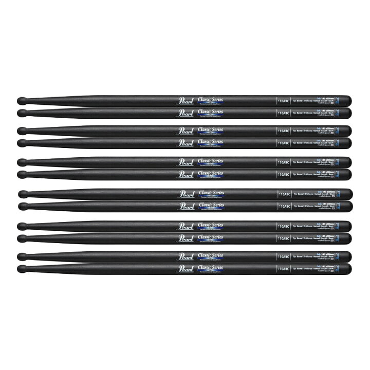 楽天市場】Pearl ドラムスティック 110ABC×6セット 202512ss : N-AEGIS 