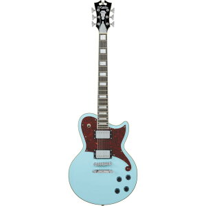 D'Angelico �M�^�[ Premier Atlantic Sky Blue Top, Natural Mahogany Back and Sides