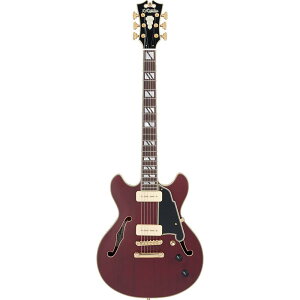 D'Angelico M^[ Deluxe Mini DC P-90 Satin Trans Wine