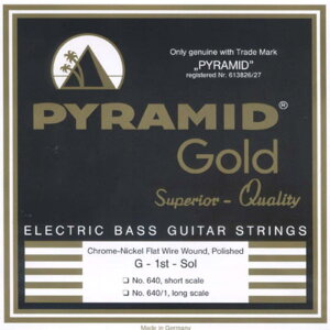 �s���~�b�h�E�X�g�����O�X�iPyramid Strings�j �x�[�X�� EB-Gold .040-.100 short scale chrome-nickel flatwounds 2426