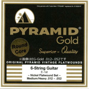 s~bhEXgOXiPyramid StringsjM^[ EG-Gold .013-.056 chrome-nickel flatwounds on round core 2444