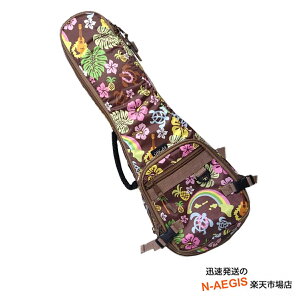 IJX \vmENp OlbNΉ nCA MOP[X uE ORCAS Hawaiian Fabric Gig Case Soprano Ukulele OUHA-USL15 BRW