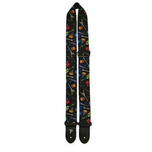 Perrifs y[Y M^[Xgbv 2" Designer Fabric - Guitars FWS20-7642