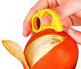 DCMR キッチン みかん フルーツ カッター 皮むき 器 蜜柑 の 皮 を 簡単 に ピール 爪 汚れない 【お楽しみカラー 1点】