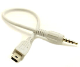 DCMR Mini USB to 3.5mm 4極 イヤホンジャック 特殊 変換 ジョイント AUX MP ケーブル アダプタ ミニ USB